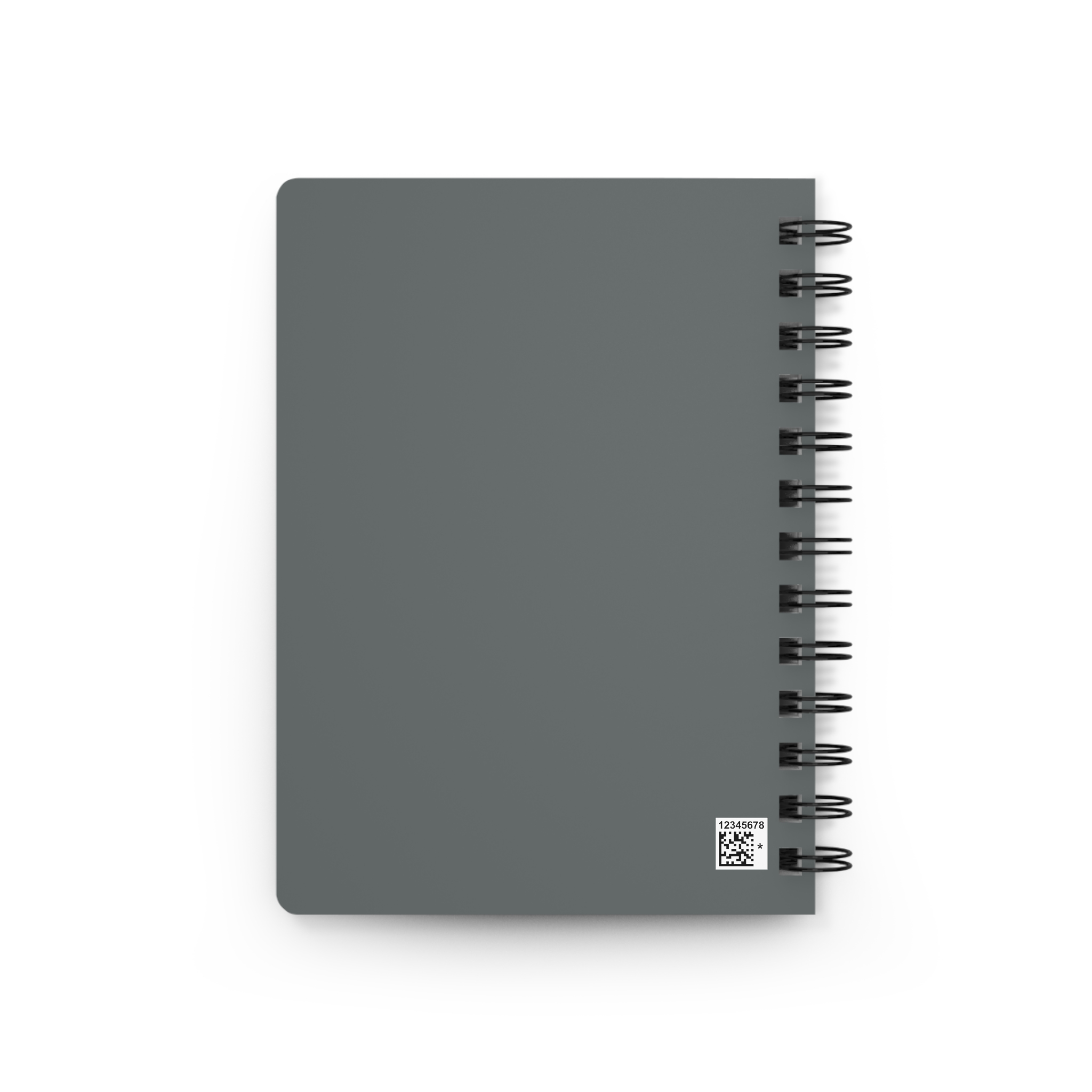 Spiral Notebook — Savante Noire Logo Journal, Gray Cover with Pink Brushstroke - Image 2