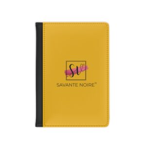 Passport Cover — Savante Noire Yellow Leather Travel Passport Holder
